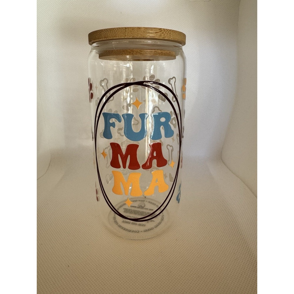 New Fur Mama glass Cup